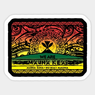 Mauna Kea: aloha aina ku kia’i mauna nizho design Sticker